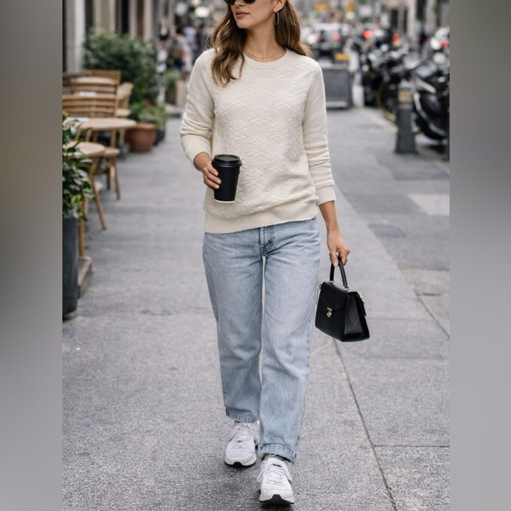 Lela Rose Textured Cashmere Sweater